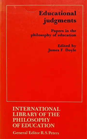 Cover of Educational Judgments