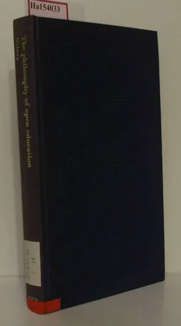 Cover of Philosophy of Open Education