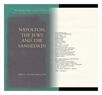 Cover of Napoleon, the Jews and the Sanhedrin