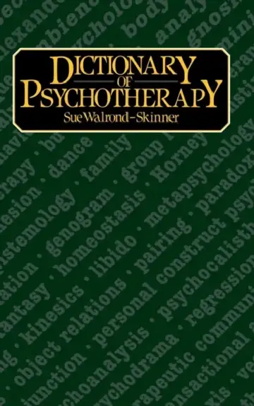 Cover of Dictionary of Psychotherapy
