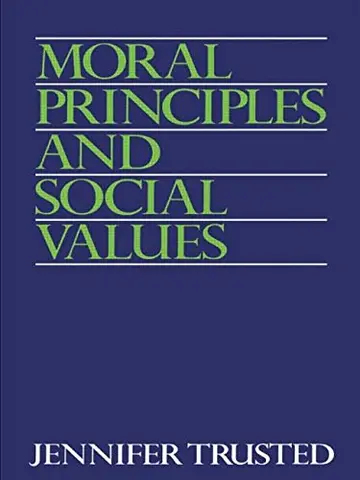 Cover of Moral Principles and Social Values