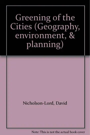 Cover of Greening of the Cities