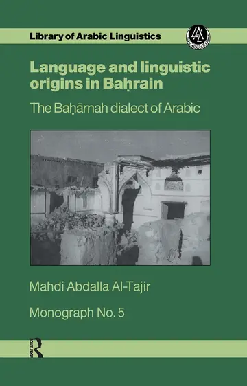 Cover of Language and Linguistic Origins in Bahrain