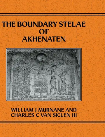 Cover of The Boundary Stelae of Akhenaten