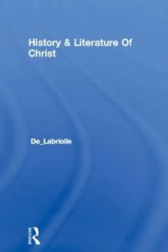 Cover of History and Literature of Christianity