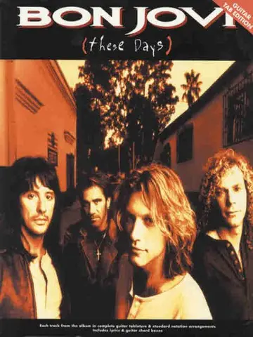 Cover of These Days Guitar Tab