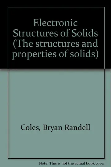 Cover of Electronic Structures of Solids