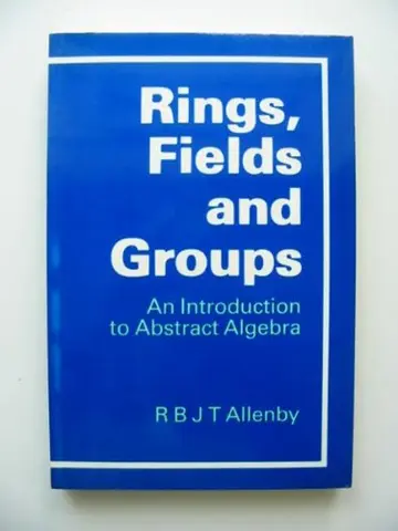 Cover of Rings, Fields and Groups