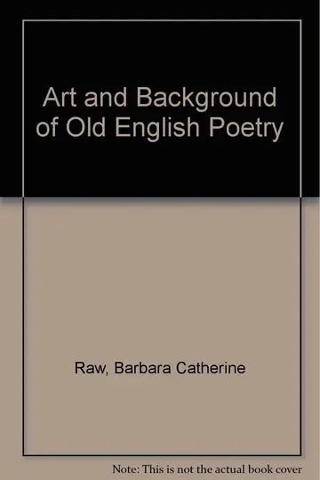 Cover of Art and Background of Old English Poetry
