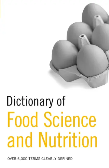 Cover of Dictionary of Food Science and Nutrition