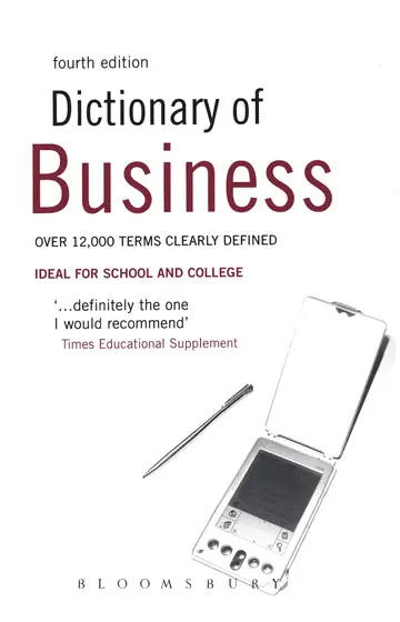 Cover of Dictionary of Business