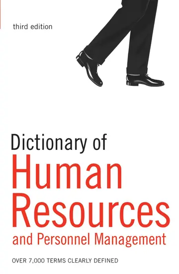 Cover of Dictionary of Hr and Personnel Management