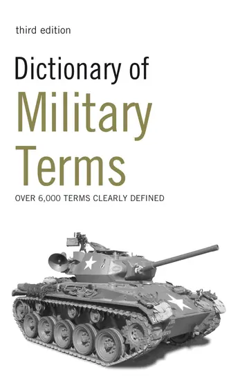 Cover of Dictionary of Military Terms