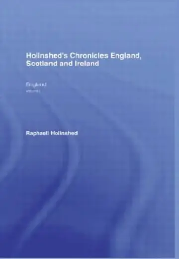 Cover of Holinshed's Chronicles England, Scotland and Ireland