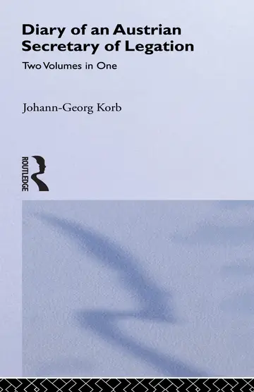 Cover of Diary of an Austrian Secretary of Legation at the Court of Czar Peter the Great