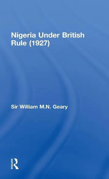 Cover of Nigeria Under British Rule, 1927