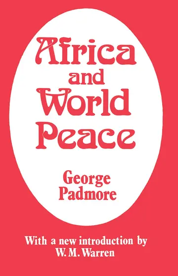 Cover of Africa and World Peace