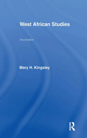 Cover of West African Studies