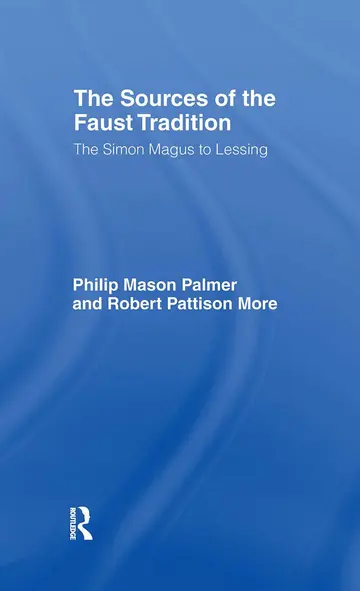 Cover of Sources of the Faust Trad