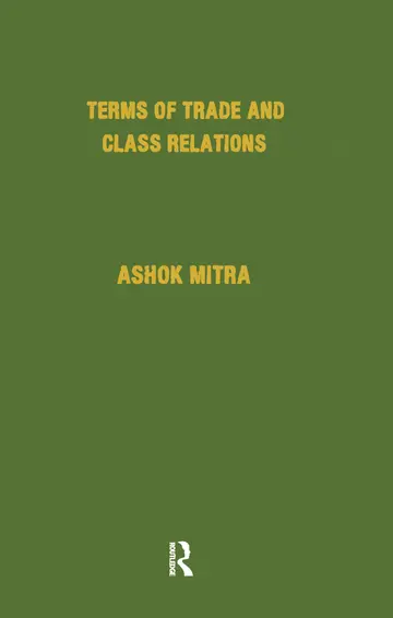 Cover of Terms of Trade and Class Relations