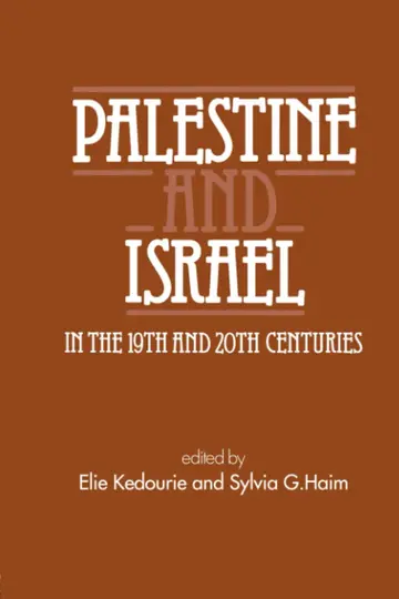 Cover of Palestine and Israel in the 19th and 20th Centuries