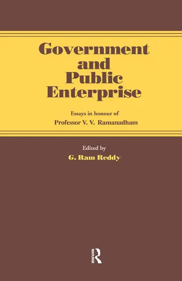 Cover of Government and Public Enterprise