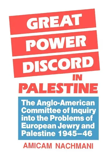 Cover of Great Power Discord in Palestine