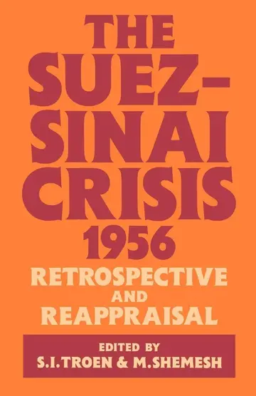 Cover of The Suez-sinai Crisis