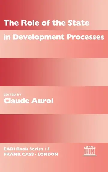 Cover of The Role of the State in Development Processes