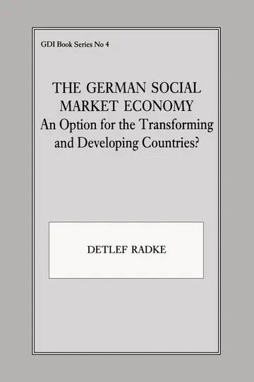 Cover of The German Social Market Economy