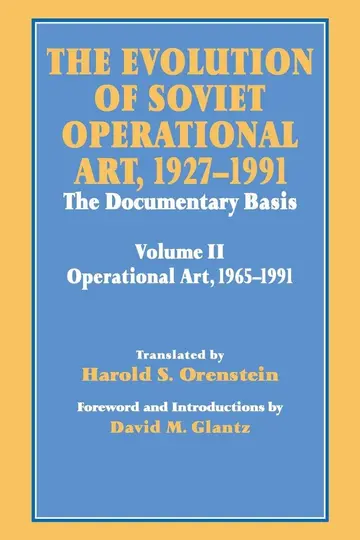 Cover of The Evolution of Soviet Operational Art 1927-1991