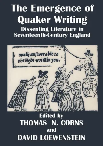 Cover of The Emergence of Quaker Writing