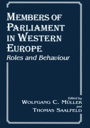 Cover of Members of Parliament in Western Europe