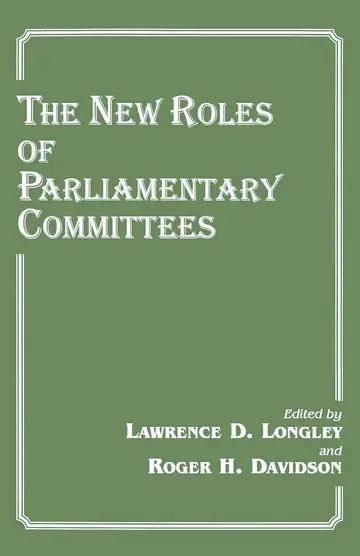 Cover of The New Roles of Parliamentary Committees