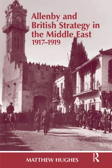 Cover of Allenby and British Strategy in the Middle East, 1917-1919