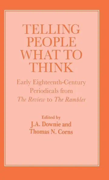 Cover of Telling People What to Think