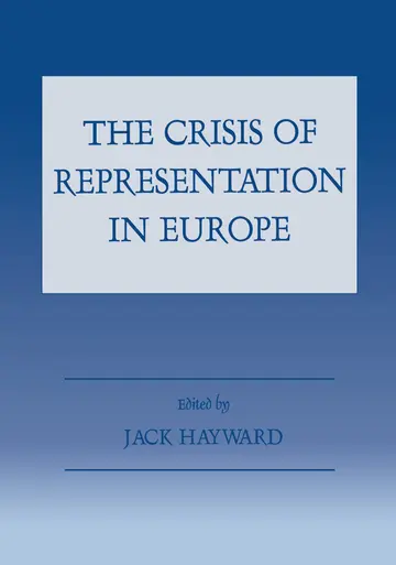Cover of The Crisis of Representation in Europe