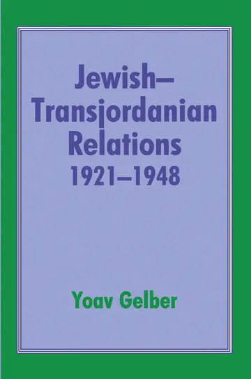 Cover of Jewish-Transjordanian Relations 1921-48