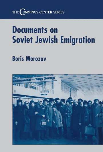 Cover of Documents on Soviet Jewish Emigration