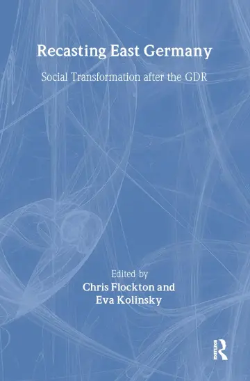 Cover of Recasting East Germany
