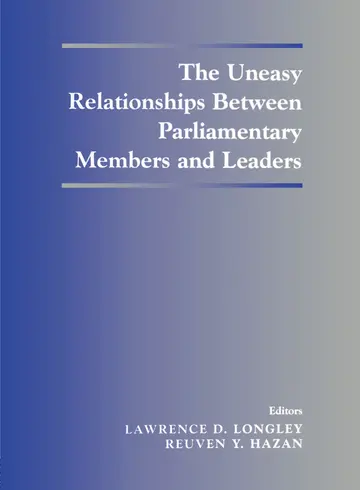 Cover of The Uneasy Relationships Between Parliamentary Members and Leaders