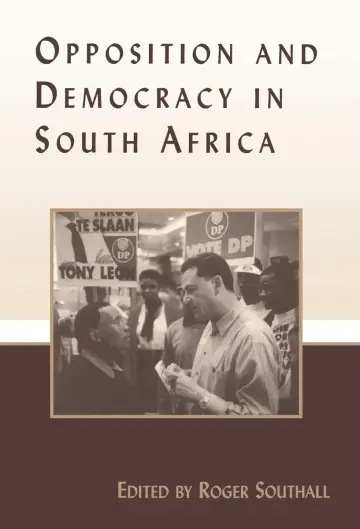 Cover of Opposition and Democracy in South Africa