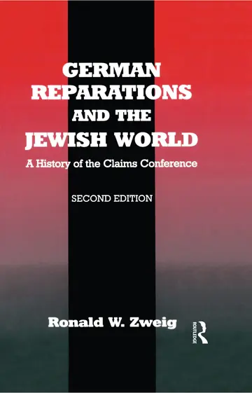 Cover of German Reparations and the Jewish World