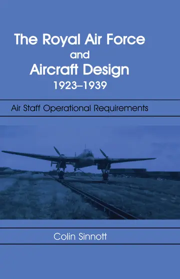 Cover of The Raf and Aircraft Design 1923-1939