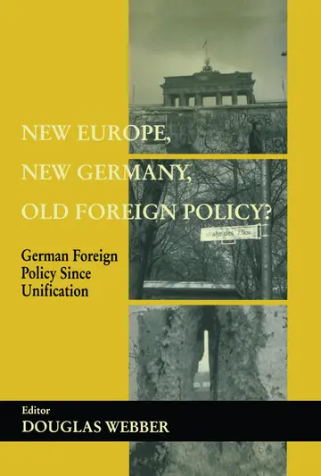 Cover of New Europe, New Germany, Old Foreign Policy?