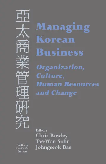 Cover of Managing Korean Business