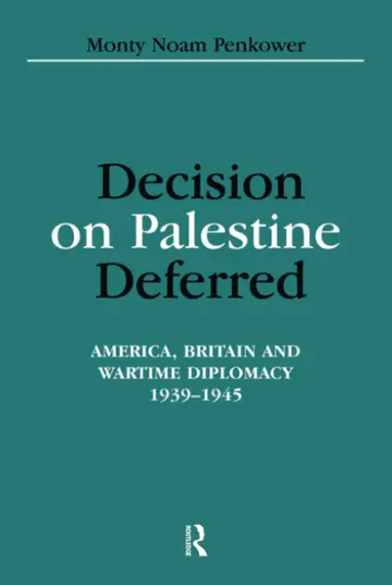 Cover of Decision on Palestine Deferred