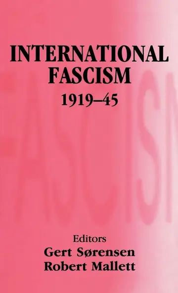 Cover of International Fascism, 1919-45