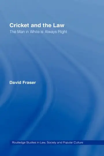 Cover of Cricket and the Law