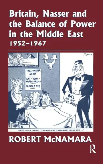 Cover of Britain, Nasser and the Balance of Power in the Middle East 1952-1967